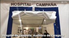 El hospital de campaña que en las últimas jornadas se ha construido en las instalaciones de la Sala Multiusos del Auditorio de Zaragoza ya está disponible.