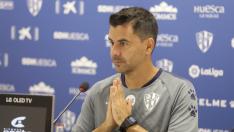 Rueda de prensa de Michel, entrenador de la SD Huesca / 20-9-19 / Foto Rafael Gobantes [[[FOTOGRAFOS]]] [[[HA ARCHIVO]]]