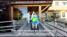 Liria Lapiedra, de 66 años y vecina de Sariñena, y María Teresa Baldoma, también de 66 años y vecina de Campo, son dos de las personas que este miércoles han recibido el alta en uno de los centros Covid del Gobierno de Aragón. En este caso, en la residencia de Yéqueda.
