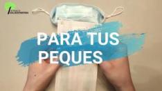 Desde la Farmacia Valdespartera, dan unos “sencillos” pasos para adaptar una mascarilla de adulto a la cara de un niño