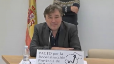 Rueda de prensa telemática ofrecida por Teruel Existe para plantear el pacto para la reconstrucción de la provincia.