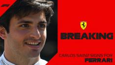 Carlos Sainz pilotará para Ferrari la próxima temporada.