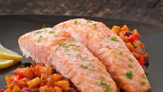 Salmón con verduras