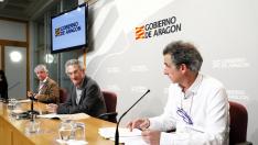 Rueda de prensa para informar sobre las últimas medidas adoptadas por el Gobierno de Aragón