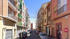 Calle de Berenguer de Bardají, en el barrio de Delicias de Zaragoza.