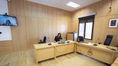 Juicio telematico en teruel contra la DGA por no proporcionar material de autoproteccion contra el coronavirus a los sanitarios. foto Antonio garcia/Bykofoto. 21/05/20 [[[FOTOGRAFOS]]] [[[HA ARCHIVO]]]
