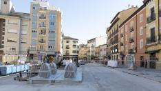 Los últimos restos de época romana se hallaron en la excavación del foso para la isla de contenedores soterrados de la plaza de Santo Domingo..