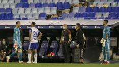 Cristian Álvarez se marcha expulsado y Ratón se prepara para sustituir a Suárez en el encuentro del sábado en La Romareda.