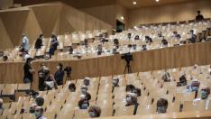 Reapertura de la sala Mozart del Auditorio de Zaragoza con un concierto recuerdo a las víctimas de la covid-19