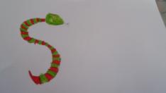 Letras con forma de animales: La S