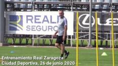 El Real Zaragoza continúa preparando el derbi aragonés