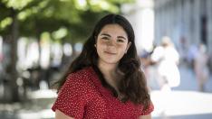 Ana Gacías, ganadora del concurso nacional de oratoria.