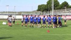 El Real Zaragoza ha llevado a cabo este jueves una nueva sesión de entrenamiento en la Ciudad Deportiva.