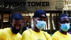 Nueva York pinta un mural de "Black Lives Matter" frente a la Torre Trump