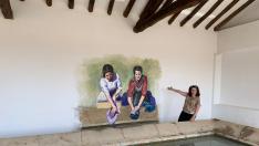 Mainar recuerda el trabajo de las mujeres rurales con un mural