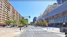 Una imagen de la avenida de Juan Carlos I de Zaragoza.