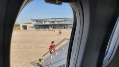 El uso comercial del aeropuerto se ha limitado prácticamente a los vuelos chárter de la SD Huesca y de otros equipos de Primera y Segunda.