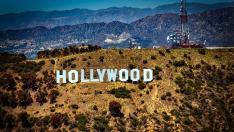 Icónico cartel de Hollywood en California
