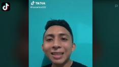 Santos Tuz en uno de sus vídeos de TikTok.