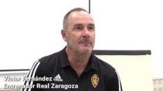 El entrenador del Real Zaragoza asegura que el equipo "está con ganas y dispuesto y para luchar hasta el último momento" de esta eliminatoria