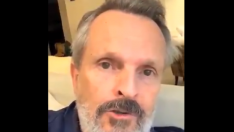 Fotograma del vídeo colgado por Miguel Bosé en Twitter