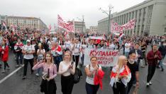 Opposition demonstration to protest against presidential election results in Minsk