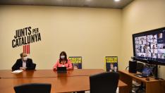Una imagen de la reunión telemática mantenida por Quim Torra este jueves, 2 de septiembre.