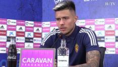 El colombiano reconoce que llegar al Zaragoza supone "encontrar la estabilidad" en su carrera y asegura que "el único propósito es regresar a Primera División".