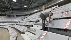 El Palacio de los Deportes de Huesca está preparado para recibir público