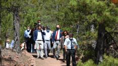 Visita de Javier Lambán a la localidad de Albarracín y al Parque de Fauna La Maleza