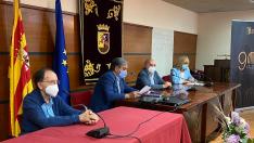 En el acto estuvieron presentes también la concejal de Cultura, Nuria Amela, varios ediles y el general director de la Academia de Logística, Eloy Celma.