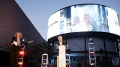 Acto de encendido virtual del complejo La Torre Outlet Zaragoza.