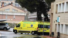 Entrada al servicio de urgencias del hospital San Jorge de Huesca. Recurso