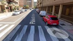 Paseo de los Rosales, en Zaragoza, donde han ocurrido los hechos.