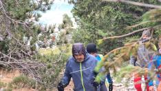 Jesús 'Chen' Nuño, durante una de las subidas al Moncayo para hacer un 'everesting'