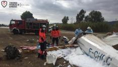 Un muerto y un herido al estrellarse una avioneta en Vélez-Málaga (Málaga)