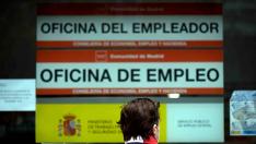 Una persona en una Oficina de Empleo en Madrid