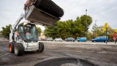 Operación asfalto en varias calles de Zaragoza
