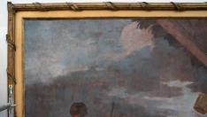 La pintura que ha tenido que ser restaurada.