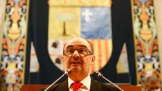 Javier Lambán, en el debate del estado de la Comunidad.