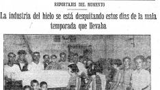 HERALDO informó en septiembre de 1932 de las dificultades que pasaron los fabricantes de hielo ese verano