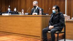El acusado por el crimen de la maleta, Jonathan Berreondo, durante el juicio que se celebra en Zaragoza.