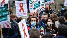 El PP se une a la protesta frente al Congreso por la libertad de la educación