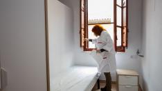 Interior del Albergue de Zaragoza, que tendrá capacidad para 78 personas sin hogar.