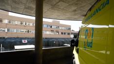 Carpa abierta en el exterior del Hospital Clínico debido a la pandemia de coronavirus.