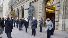 Minuto de silencio en Zaragoza contra la violencia machista