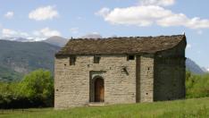 Iglesia de San Juan de Busa, entre Lárrede y Oliván