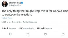 Stephen King, en Twitter.
