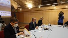 Reunión del Gobierno de Aragón con los representantes de las comarcas afectadas por el cierre del turismo de nieve