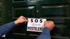 SOS hostelería en Zaragoza. Los bares y los comercios, sectores afectados por el coronavirus. Recurso